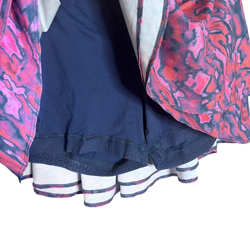 Lululemon Court Rival High Rise Skirt Size 10 Chroma Clash Multi / Mineral Blue - Picture 6 of 9